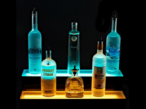 Add Color and Style to Your Bar with a LED Liquor Bottle Display