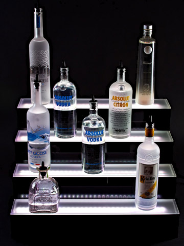 Update Your Old Bar with Tiered LED Lighting Displays